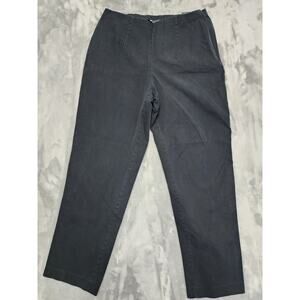 Eddie Bauer Bremerton Fit Mid Rise Slim Straight Stretch Pants Size 12 Black
